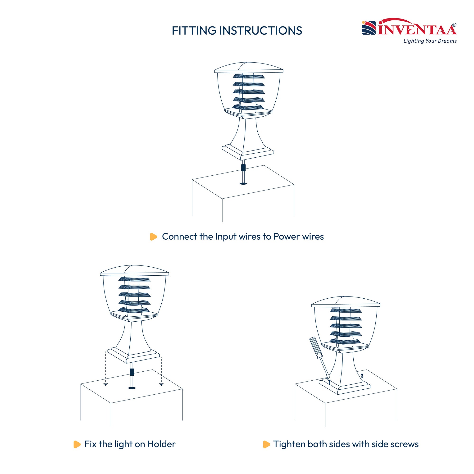 Glasis 18W Outside Gate Lights - LED Gate Lamps for Entrance