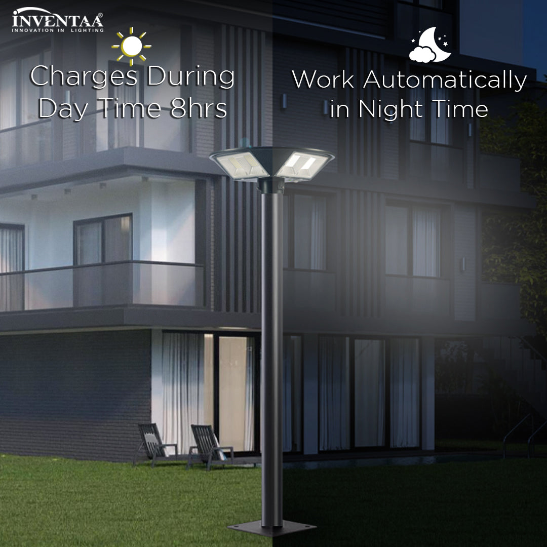 Grace Day Night LED Solar Pole Light With Automatic On/off feature