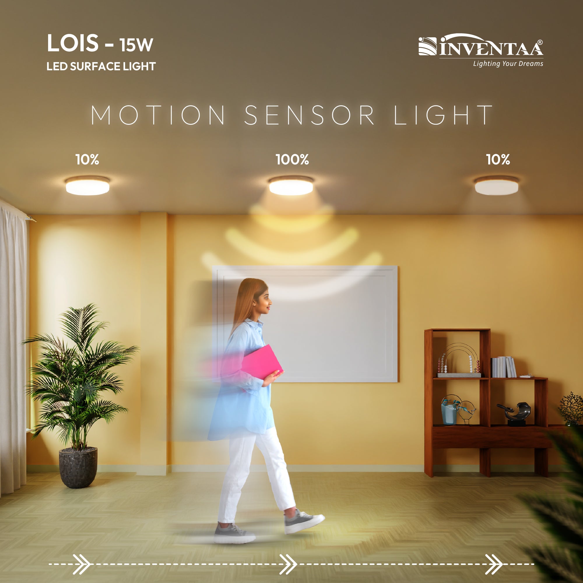 Lois Motion Sensor Surface LED Light