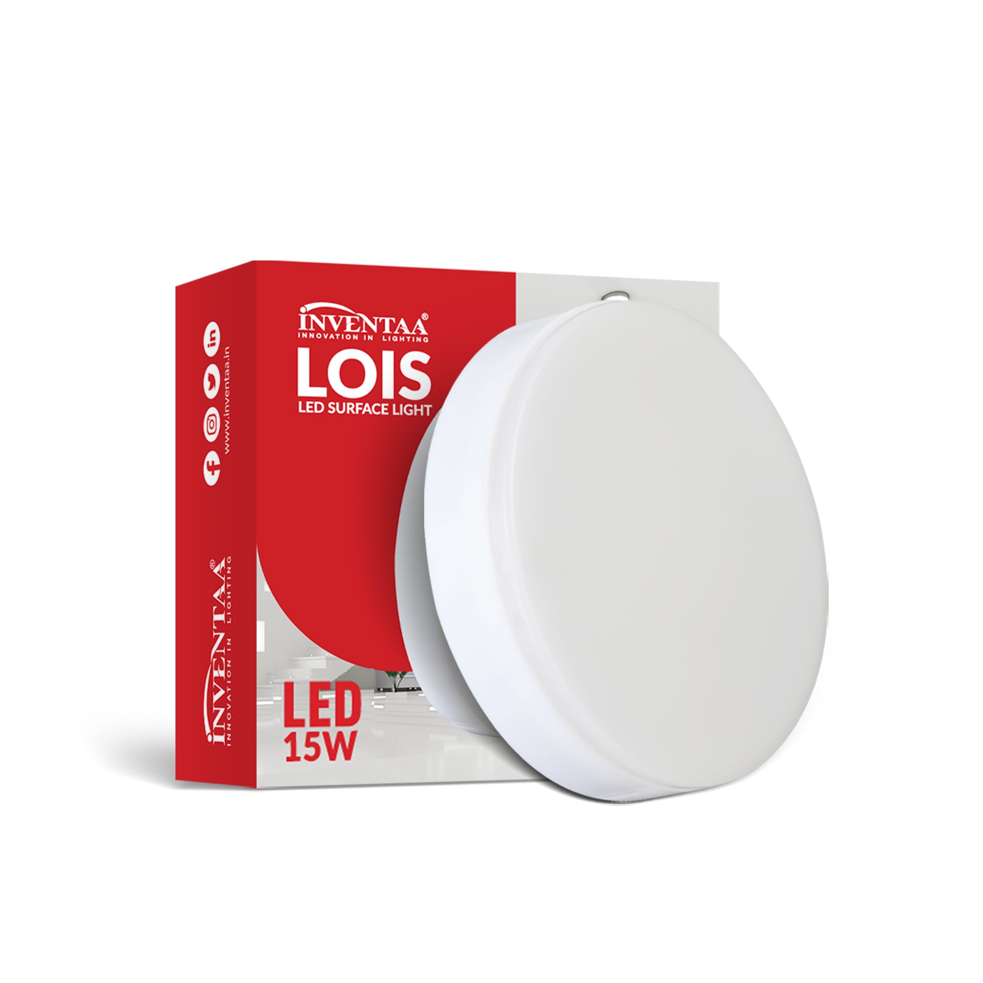 Lois Round 15W LED Surface Light With Its Box Enclosure #watts_15w