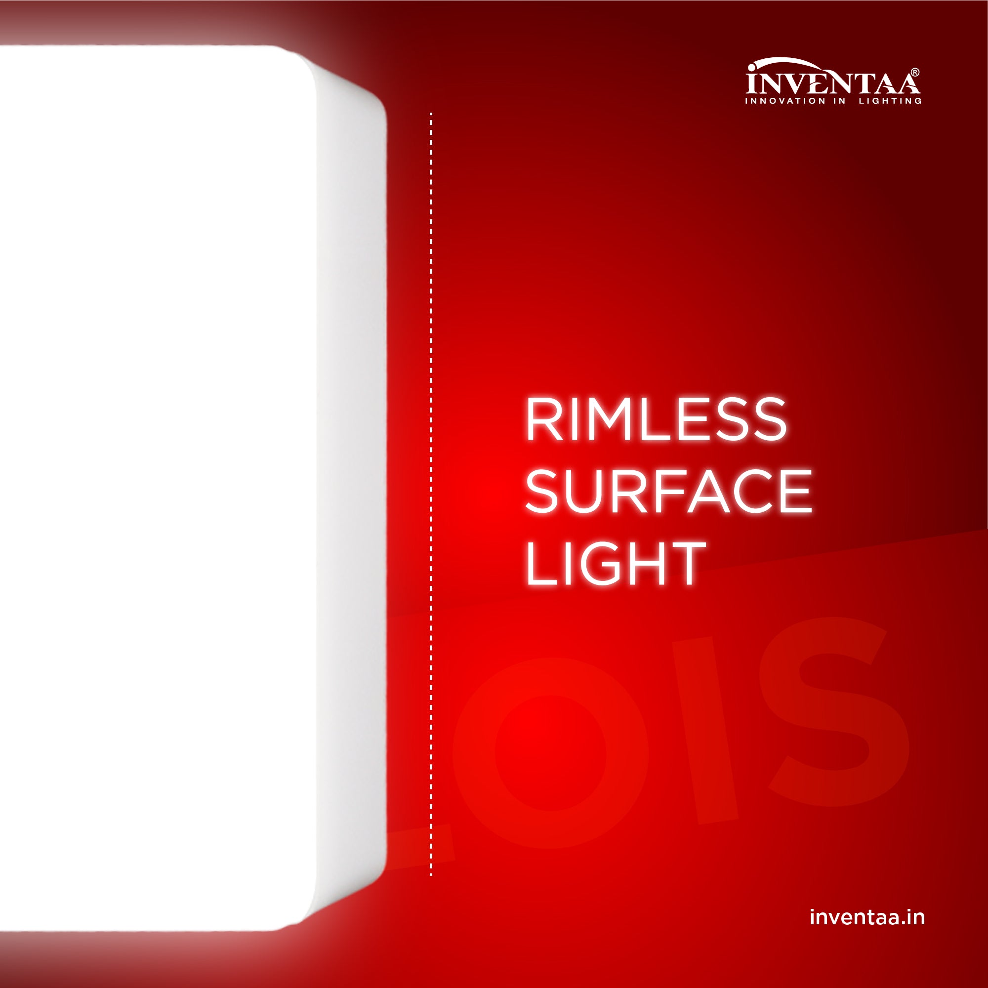   Lois Square 8W LED Surface Light  Featuring Its Rimlesss Design #watts_8w