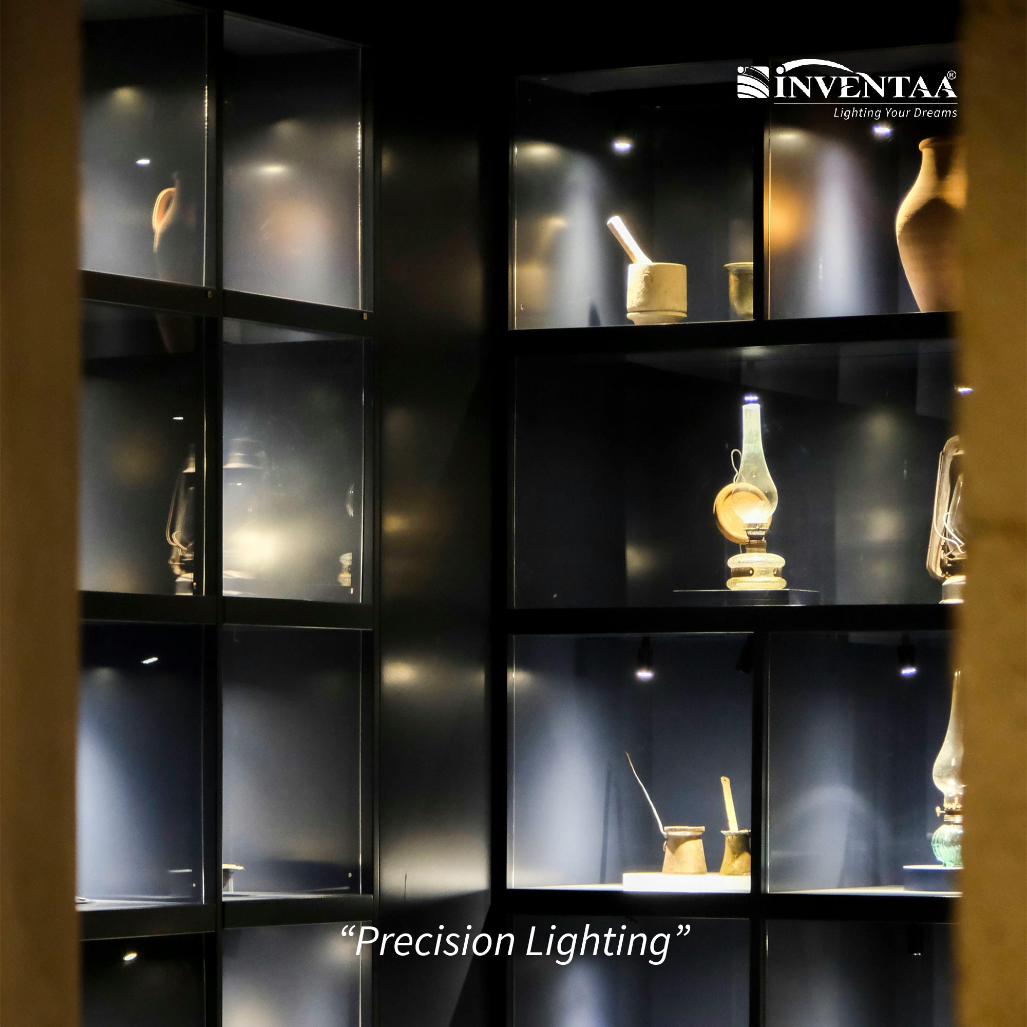 Oxana 3W LED COB Spotlight Installed n Showcase