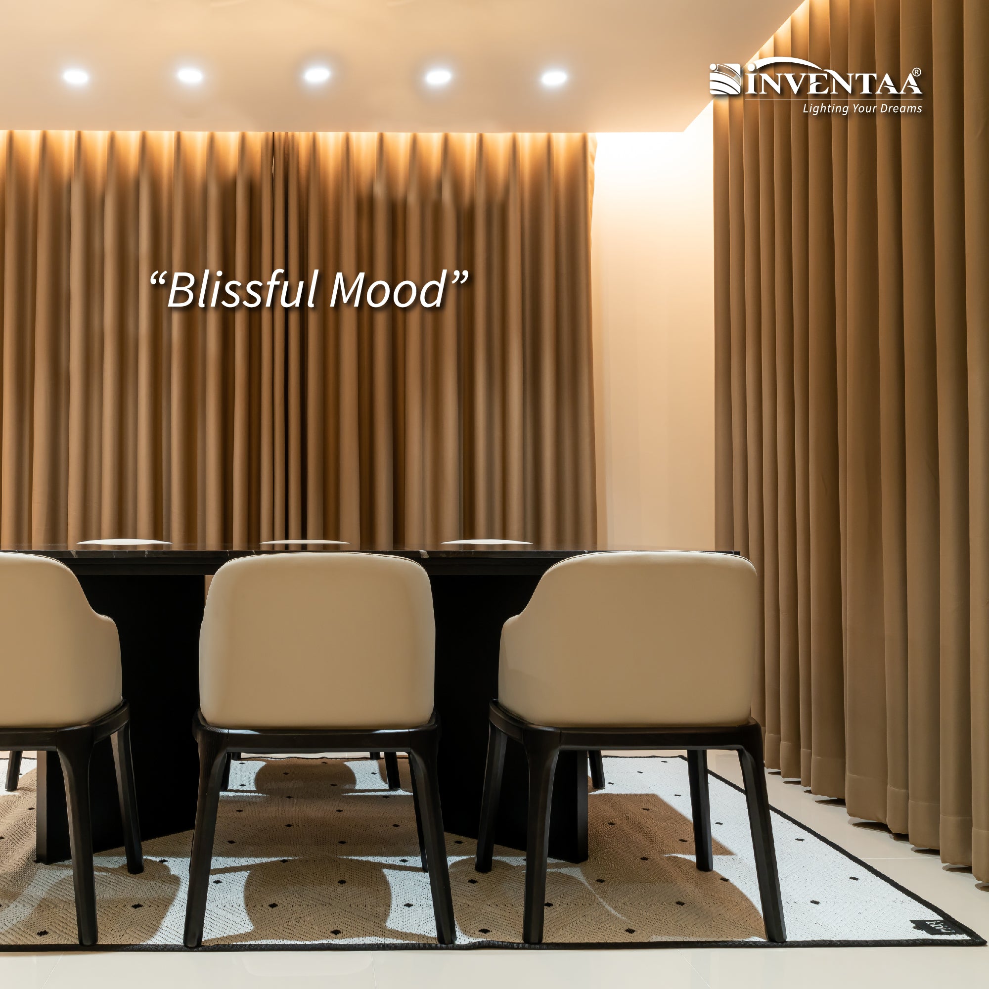 Oxana COB Down Light Installed In Dining Room