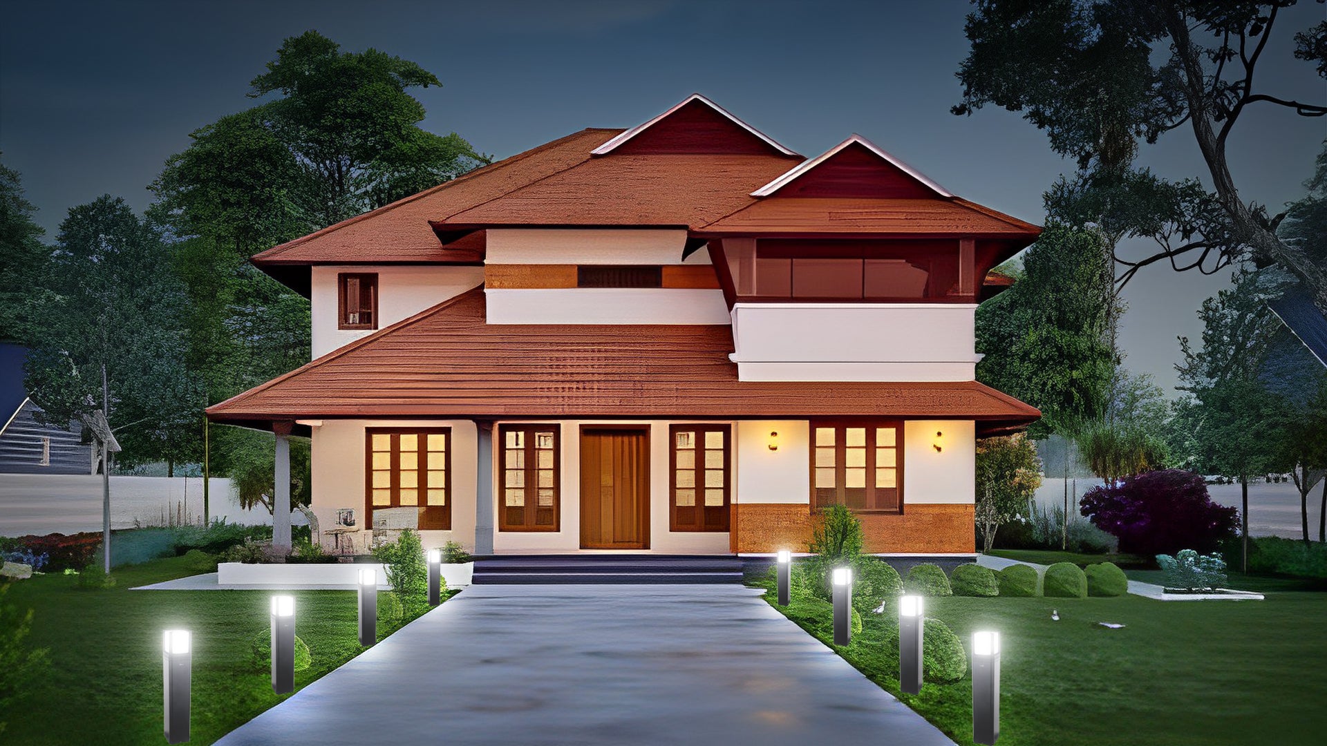 CUBA Garden LED Outdoor Bollard Light