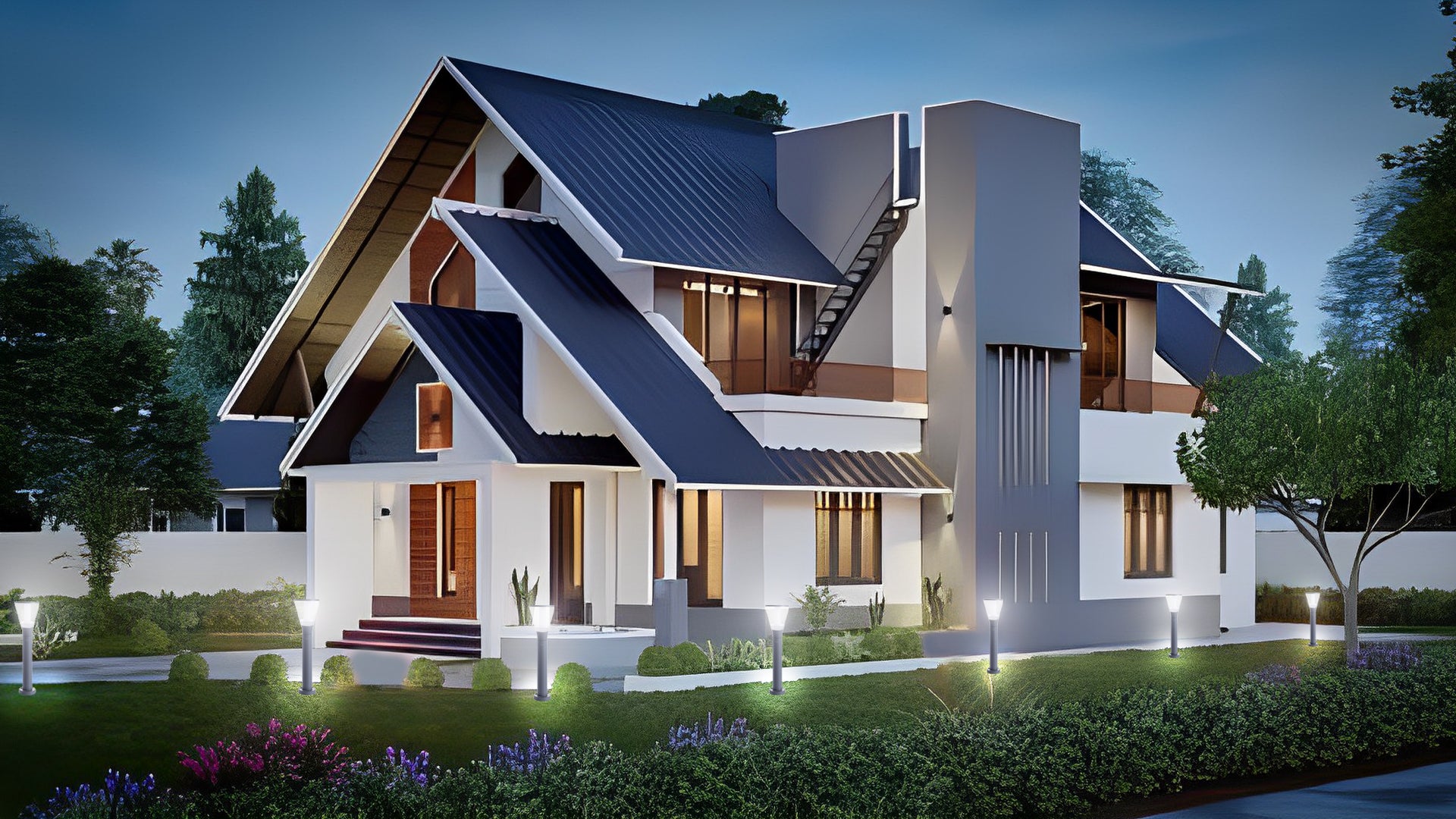 Olivia Stem 15W Yard LED Bollard Light