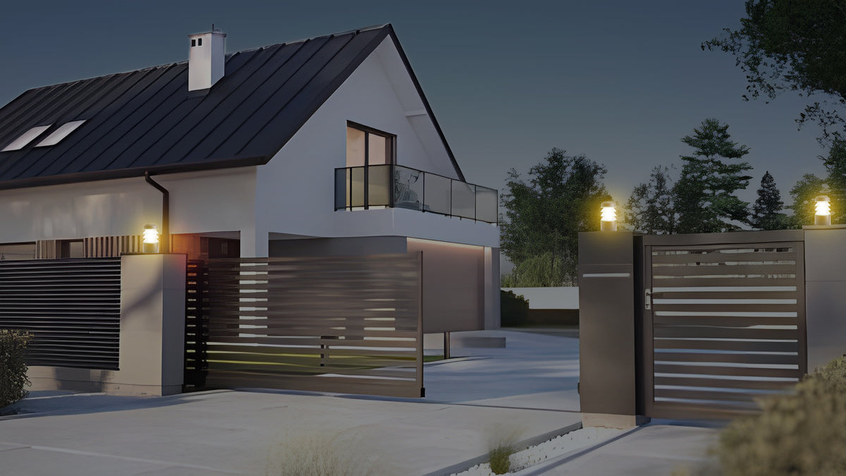 Estela 12W Ice Cube Post Top LED Gate Lamp Light