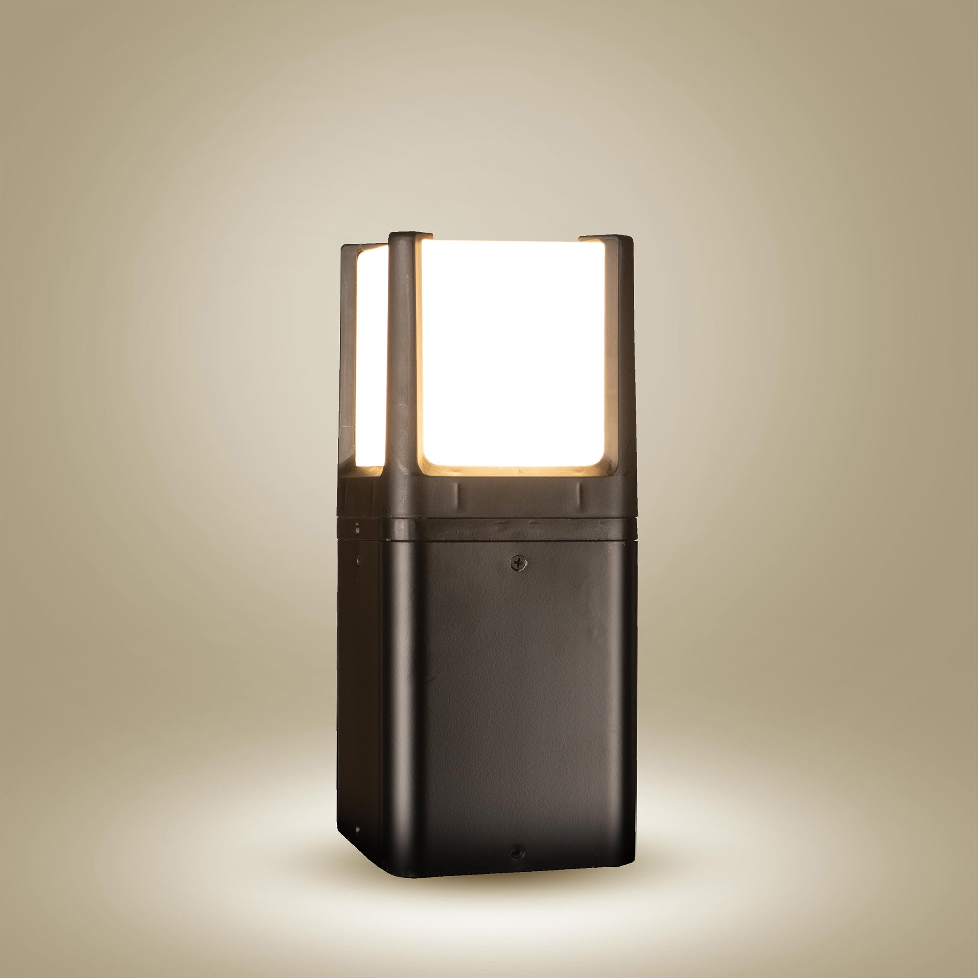 Smart Cuba LED Bollard Light Emitting Warm White Glow #size_1 feet