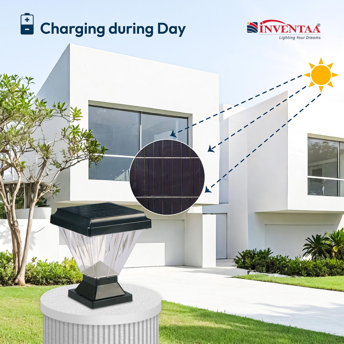 Chiti Solar LED Outdoor Gate Light