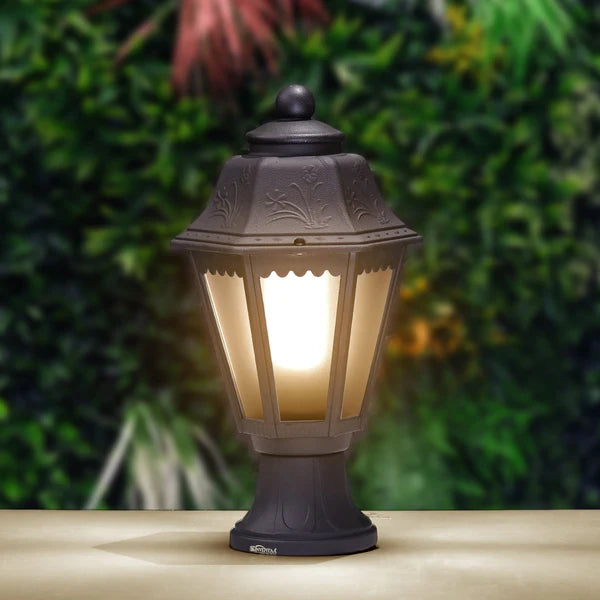 Tacita Modern Gate Light - 12W LED Pillar Lights for Gate | Outdoor Villa Lighting