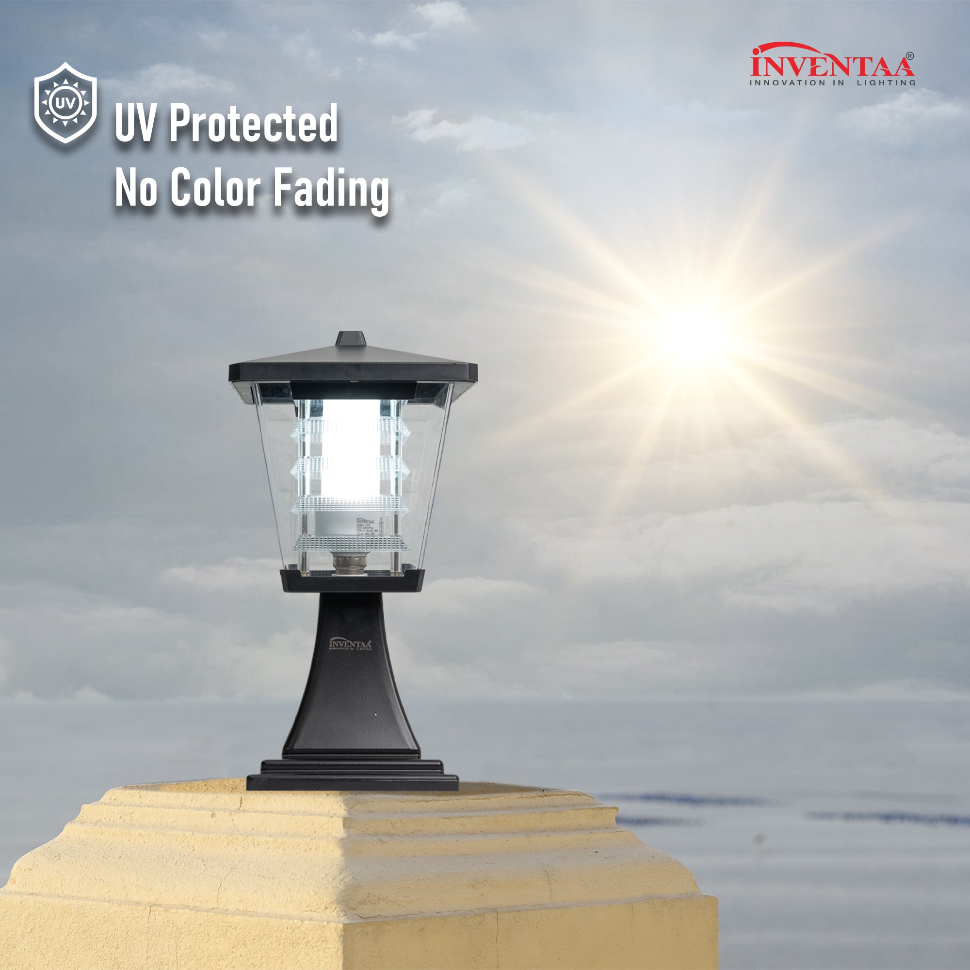 Mini glasis warm white led gate light with UV protection and no color fading #bulb options_warm