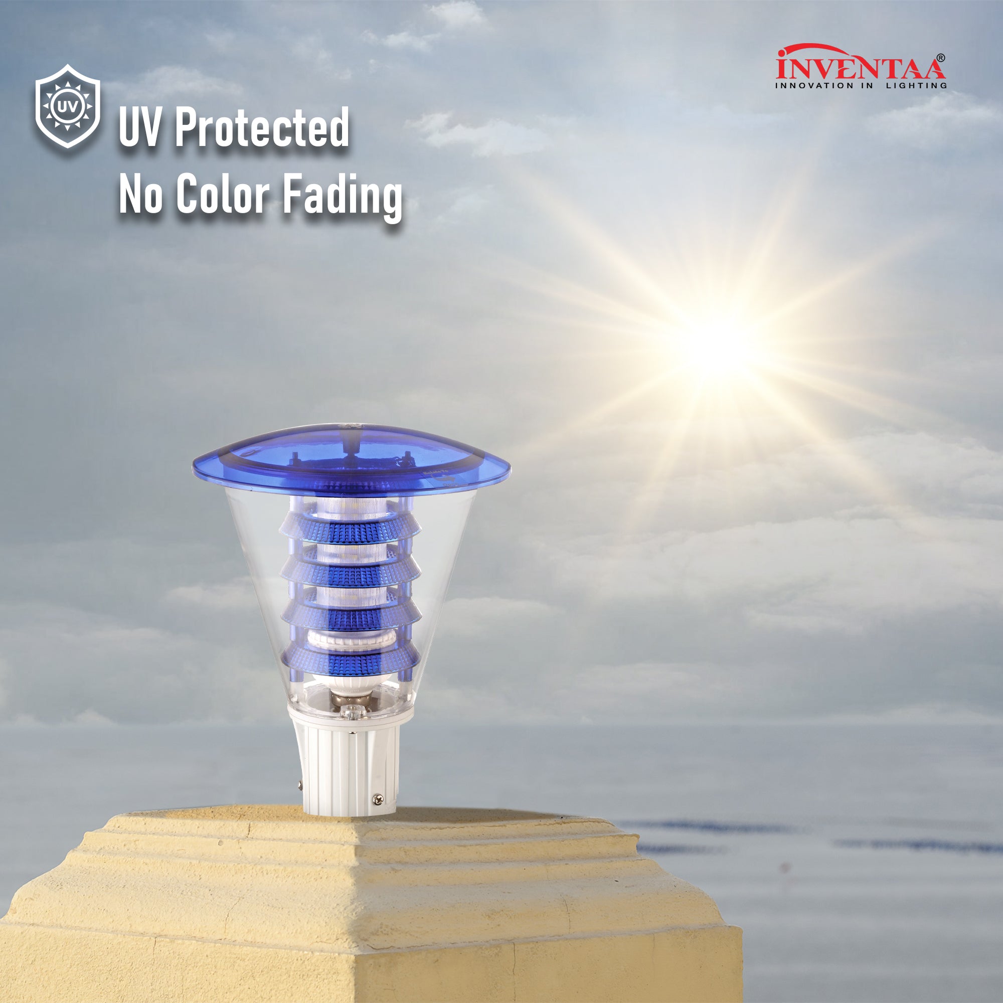 Mini olivia led gate light with UV protection and no color fading #bulb options_cool