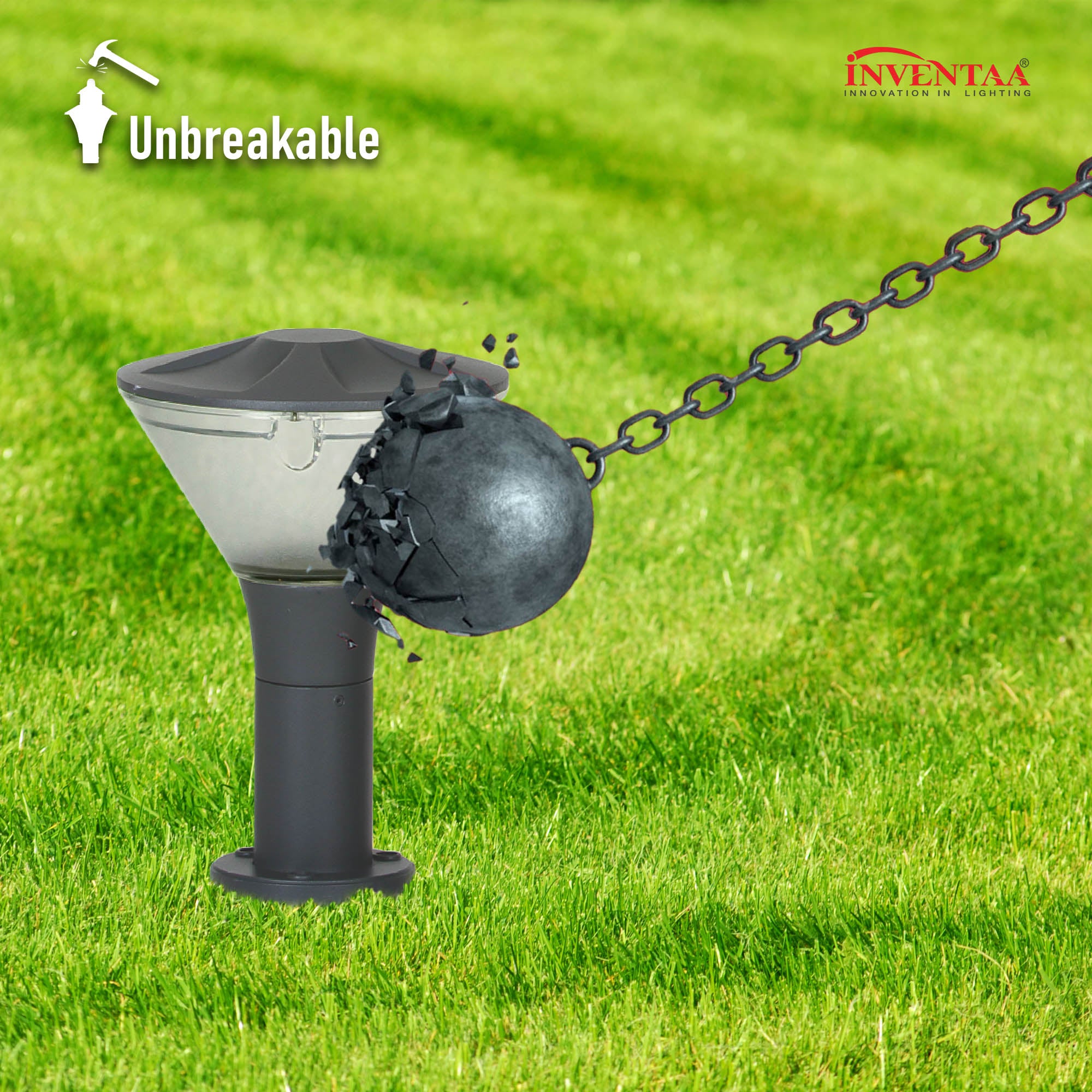 Yash 2 feet led garden bollard light featuring its unbreakable design for durability #size_2 feet