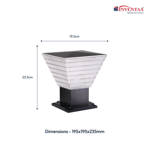 Villa LED Gate Light - 12W Outdoor Gate Post Lamp | Classic Design