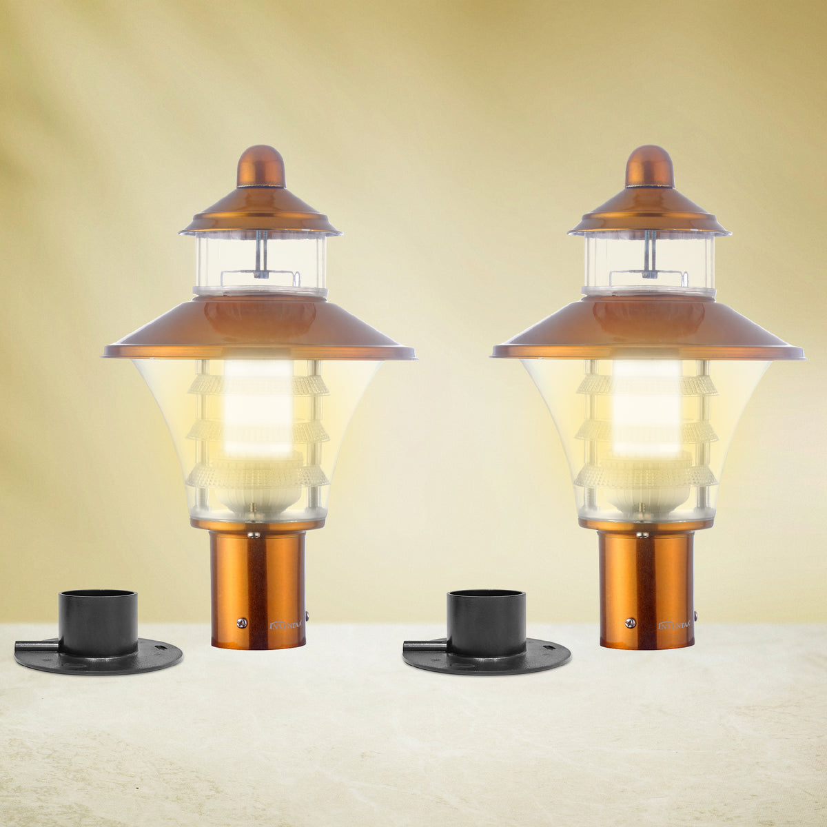 Viva Gate Pillar Lights 12W LED - Modern Exterior Door Light