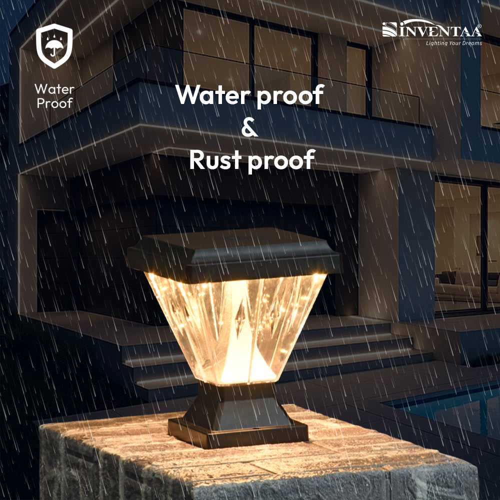 Chiti Sky Post Top - 12W Outdoor Gate Pillar Light