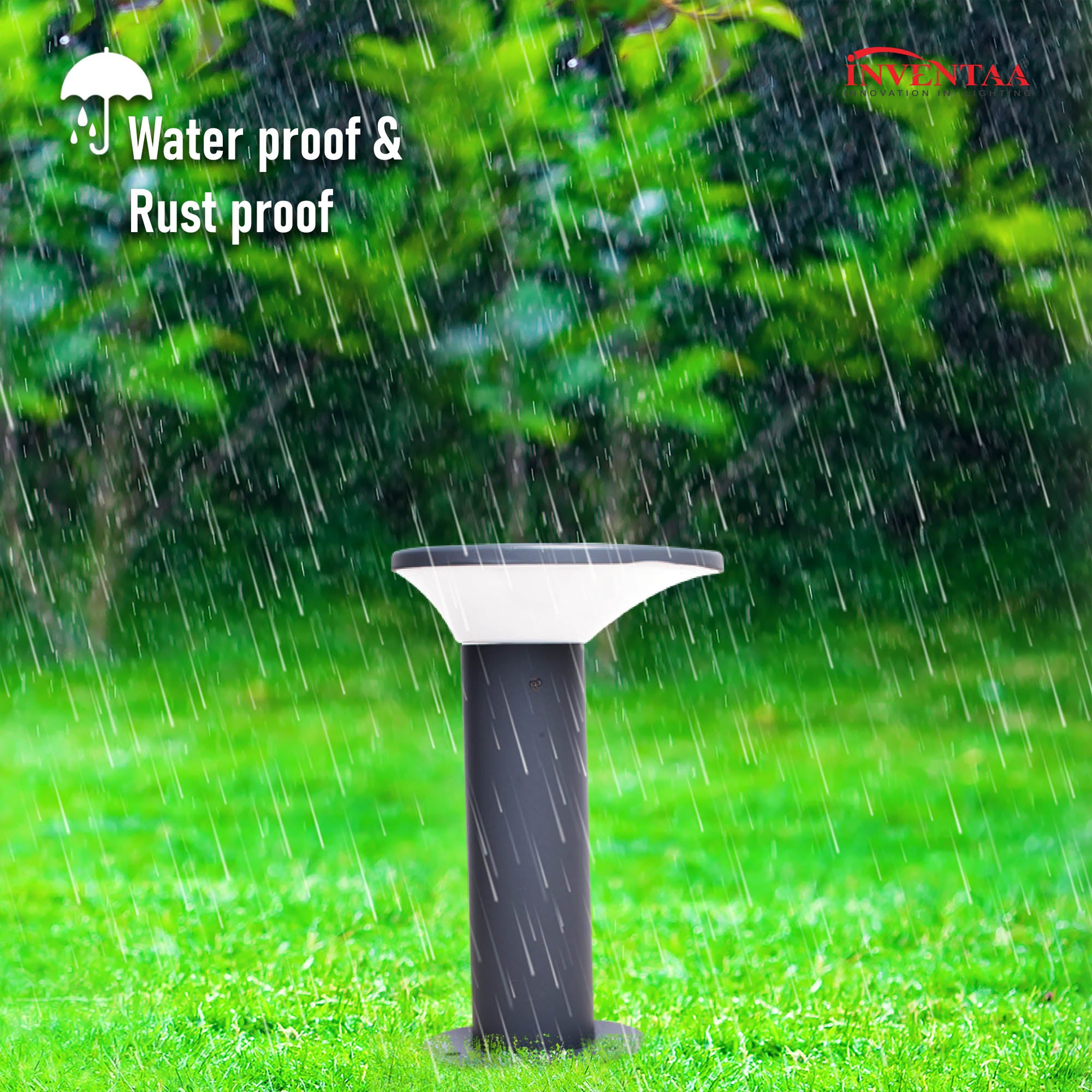 Romy 1.5 feet led garden bollard light featuring its rustproof and waterproof resistance for outdoor use #size_1.5 feet