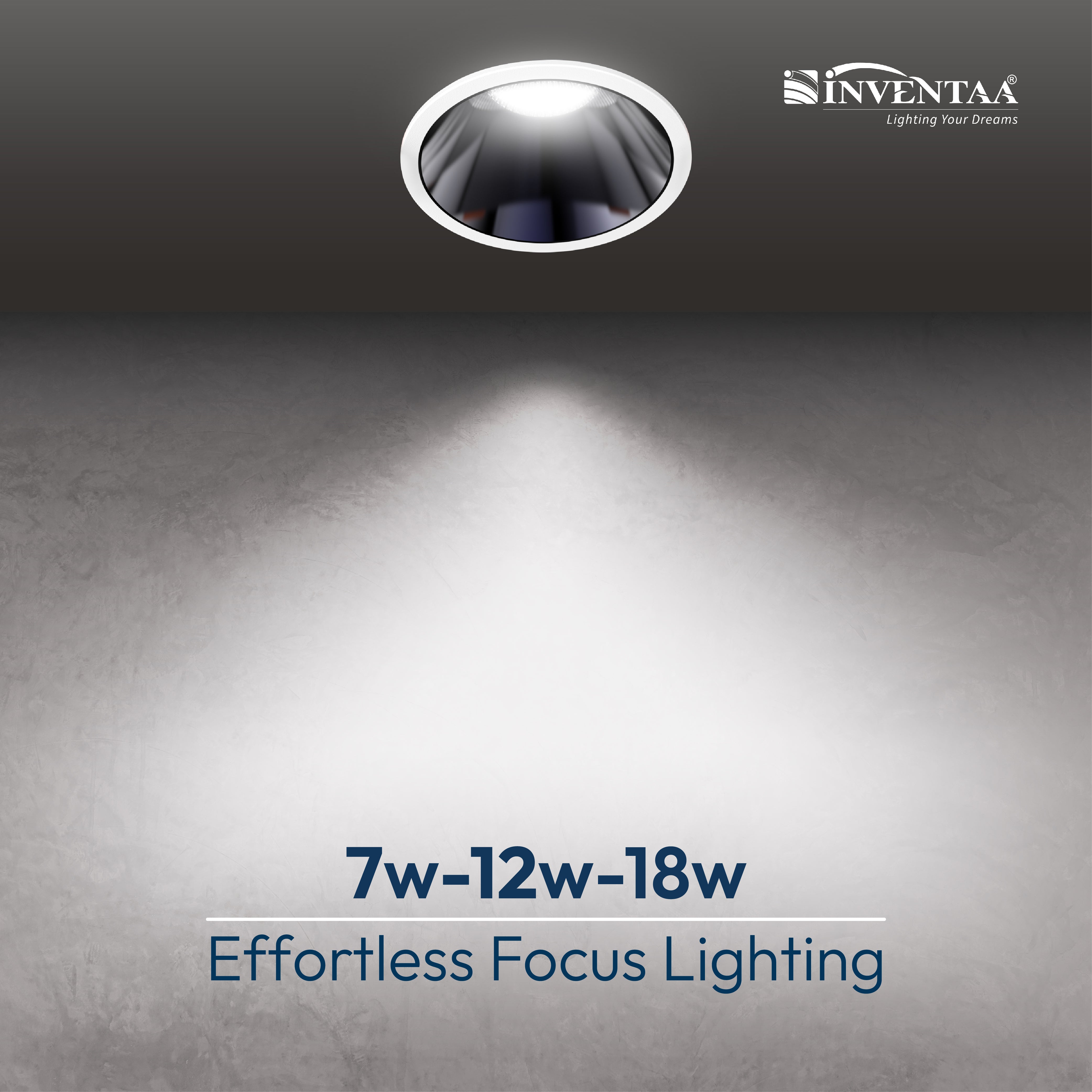 Wattage Variations Of Oxana Reflector COB Down Light 7W  White Silver Satin #watts_7w
