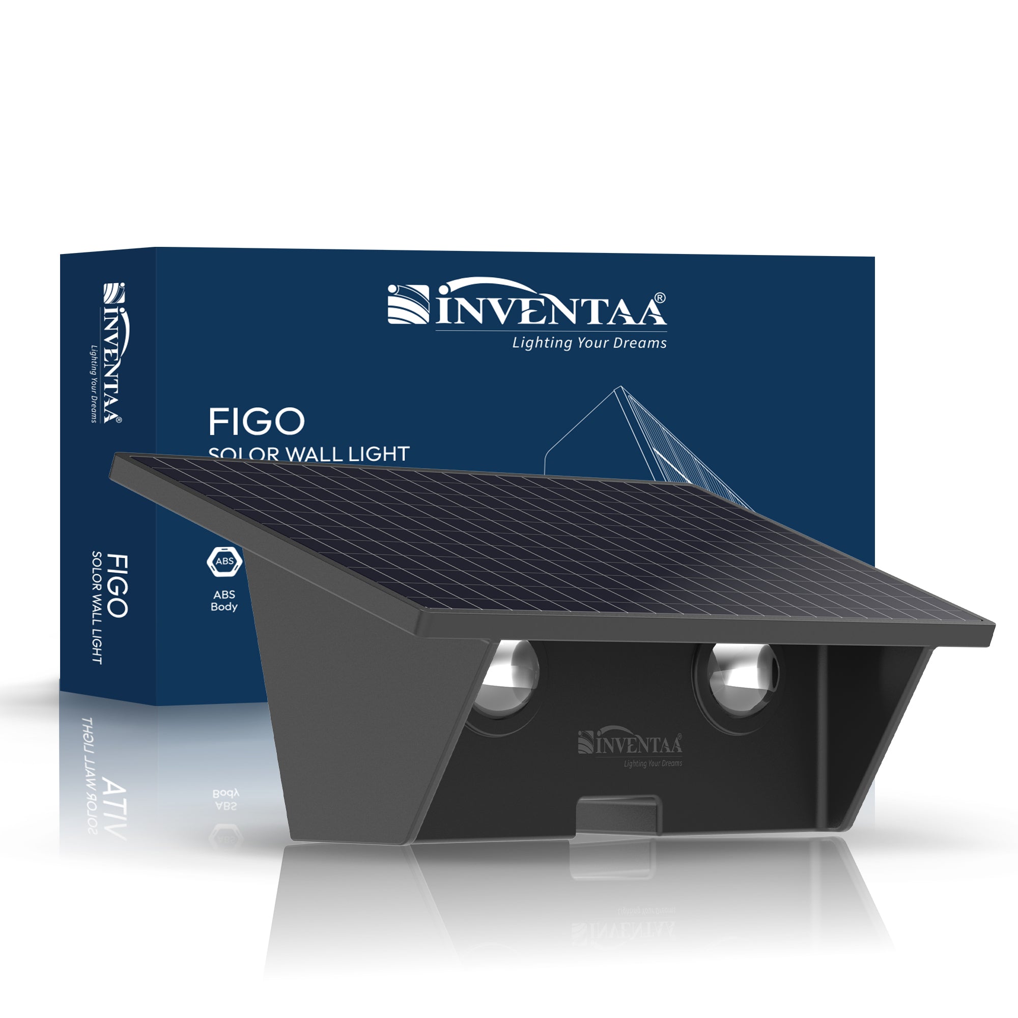 Figo Solar LED Outdoor Wall Light